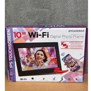 Sylvania 10 inch Wi-Fi Digital Photo Frame 8GB IPS Touchscreen Black SDPF1095-B